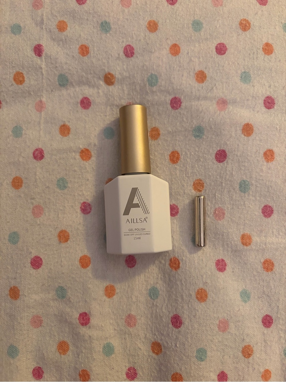 AILLSA Cat Eye Gel Polish Holographic Silver Glitter 15ml UV LED Soak Off